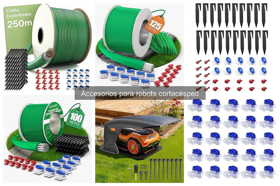 Mantenimiento de accesorios para robots cortacésped