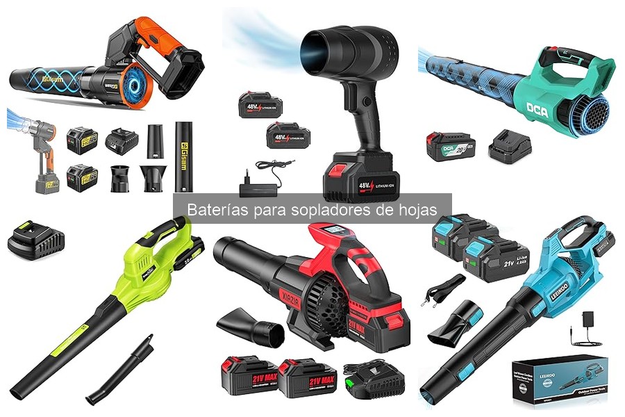 Mantenimiento de baterías para sopladores de hojas