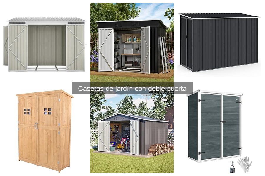 Mantenimiento de Casetas de Jardín con Doble Puerta