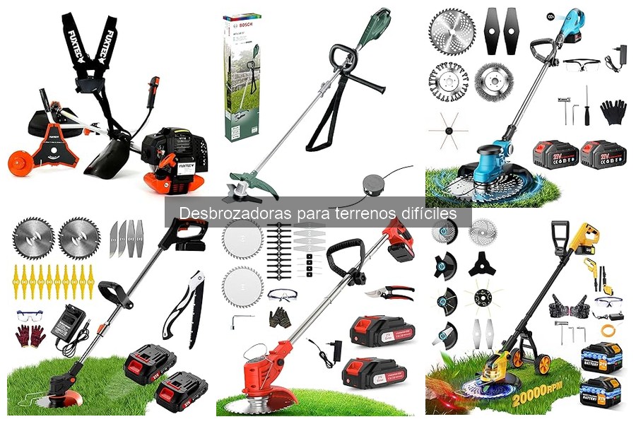 Mantenimiento de desbrozadoras para terrenos difíciles