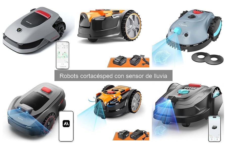 Mantenimiento esencial de robots cortacésped con sensor de lluvia