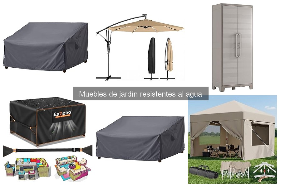 Materiales resistentes al agua para muebles de jardín