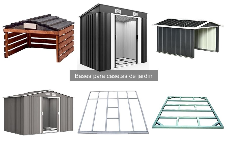 Mejores bases para casetas de jardín según el tamaño