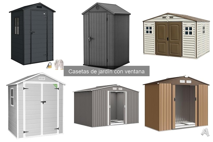 Mejores casetas de jardín con ventana para espacios pequeños