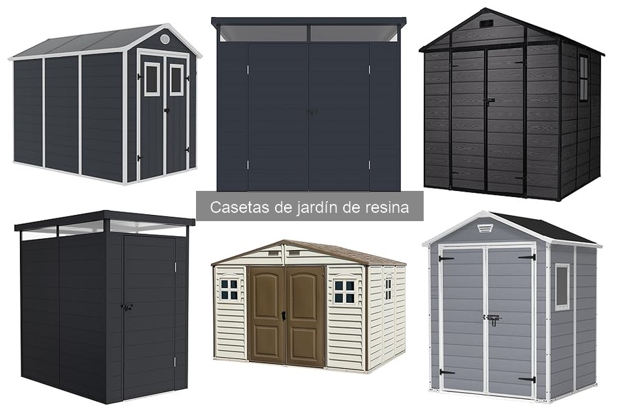 Mejores casetas de jardín de resina para espacios pequeños