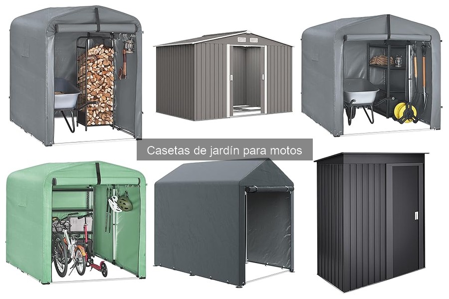 Mejores casetas de jardín para motos en 2023: comparativa