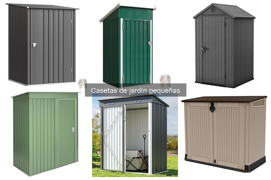 Mejores casetas de jardín pequeñas para espacios reducidos