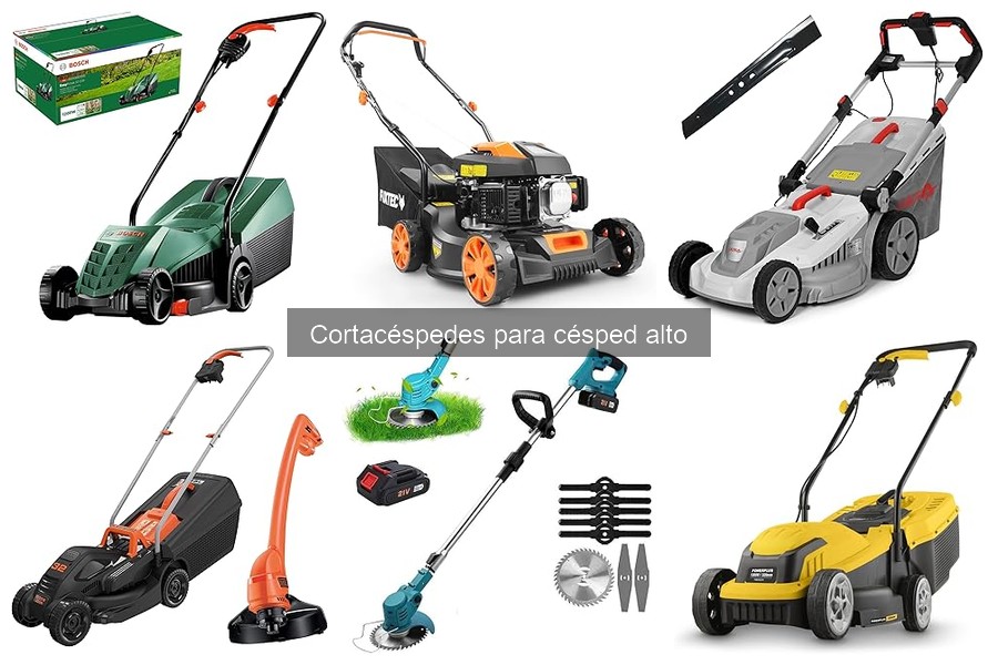 Mejores cortacéspedes para césped alto en 2023