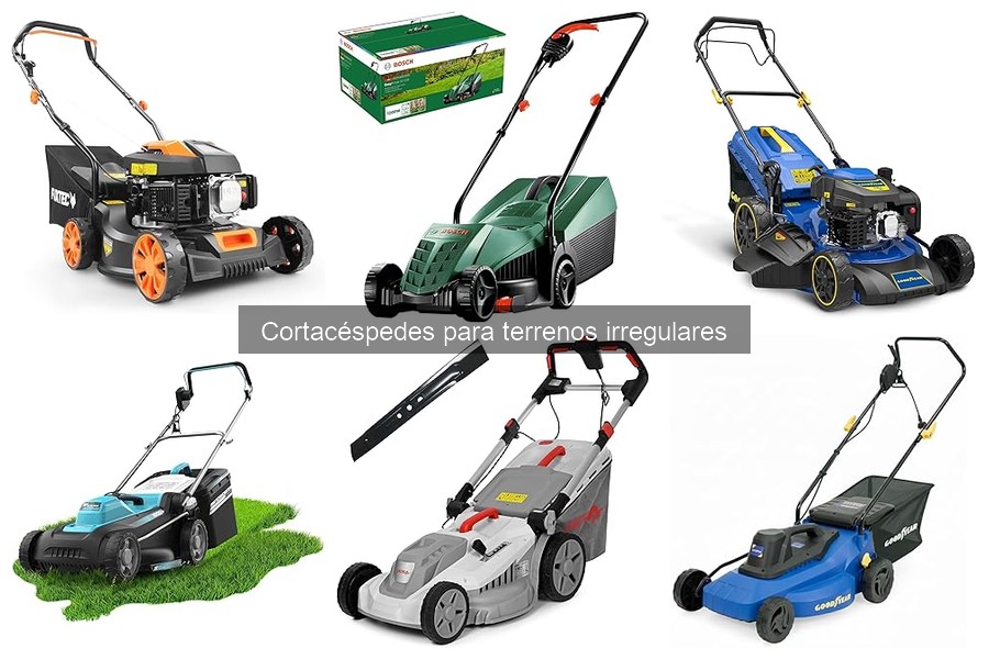Mejores cortacéspedes para terrenos irregulares 2023
