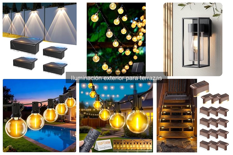 Mejores luces LED solares para terrazas: guías y comparativas