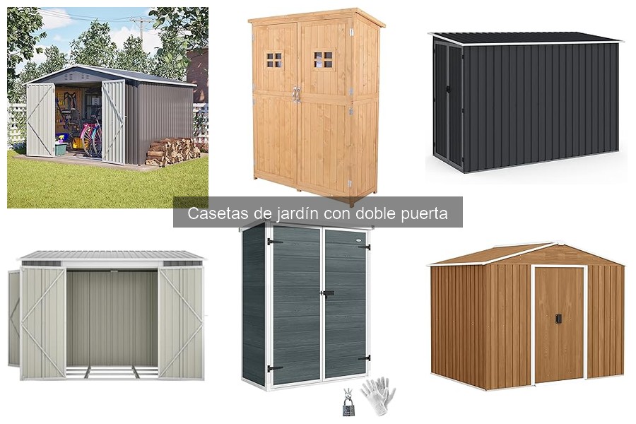 Mejores marcas de casetas de jardín con doble puerta