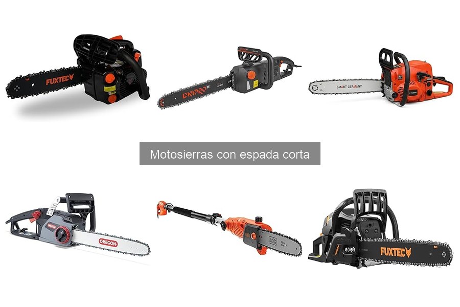 Mejores marcas de motosierras con espada corta: comparativa