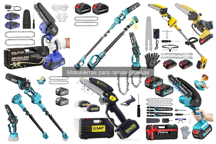 Mejores marcas de motosierras para ramas gruesas 2023