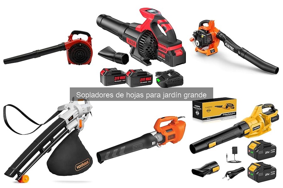 Mejores marcas de sopladores de hojas para jardín grande