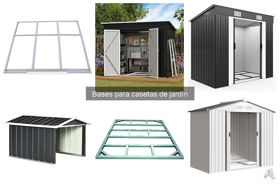 Mejores materiales para bases de casetas de jardín
