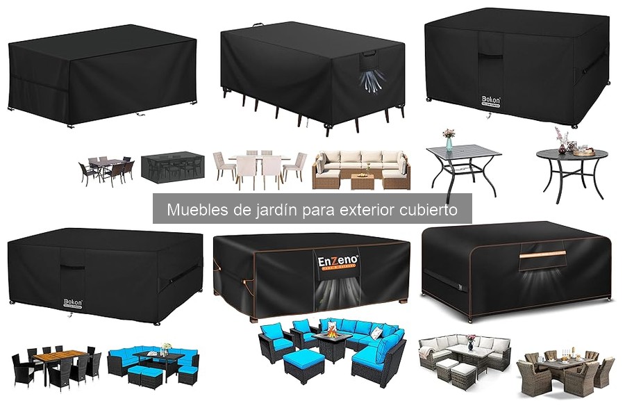 Mejores materiales para muebles de jardín en exteriores cubiertos