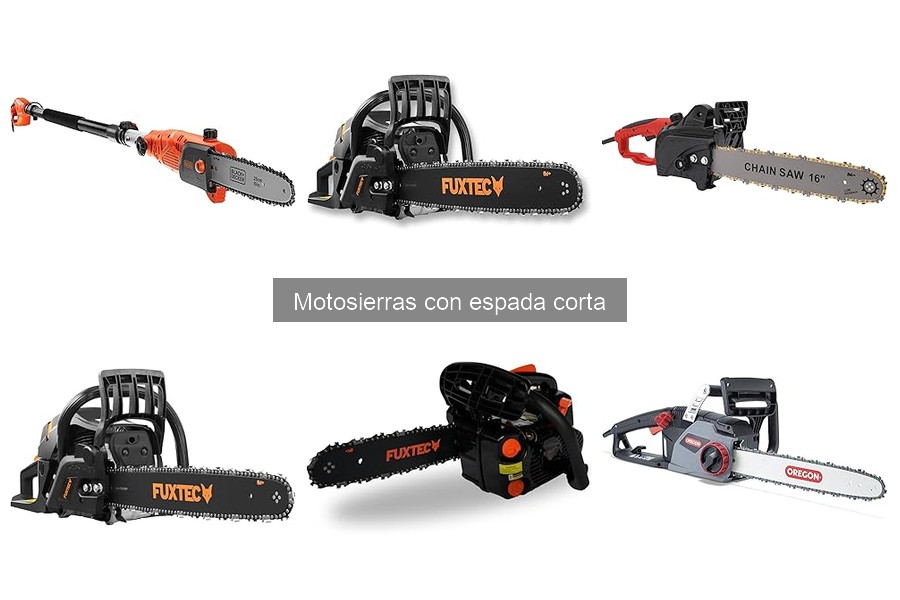 Mejores motosierras con espada corta para uso doméstico