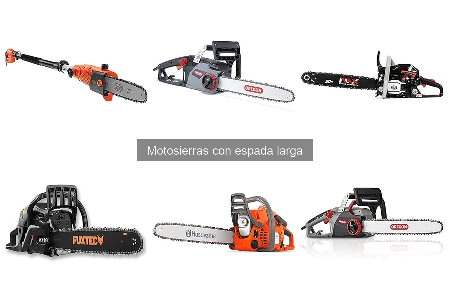 Mejores motosierras con espada larga para uso profesional