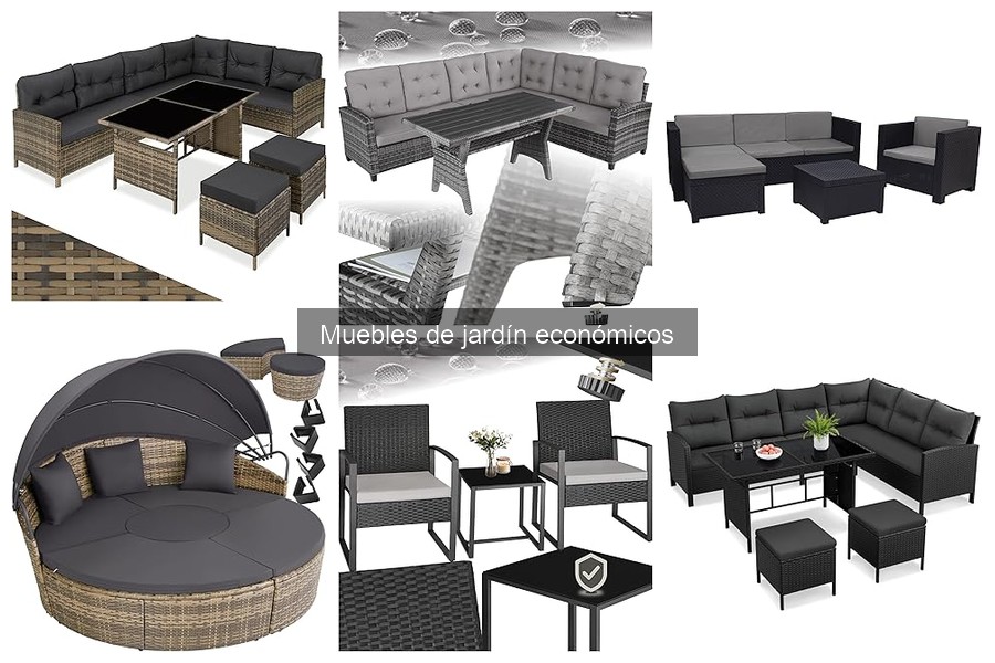 Mejores muebles de jardín económicos para espacios pequeños
