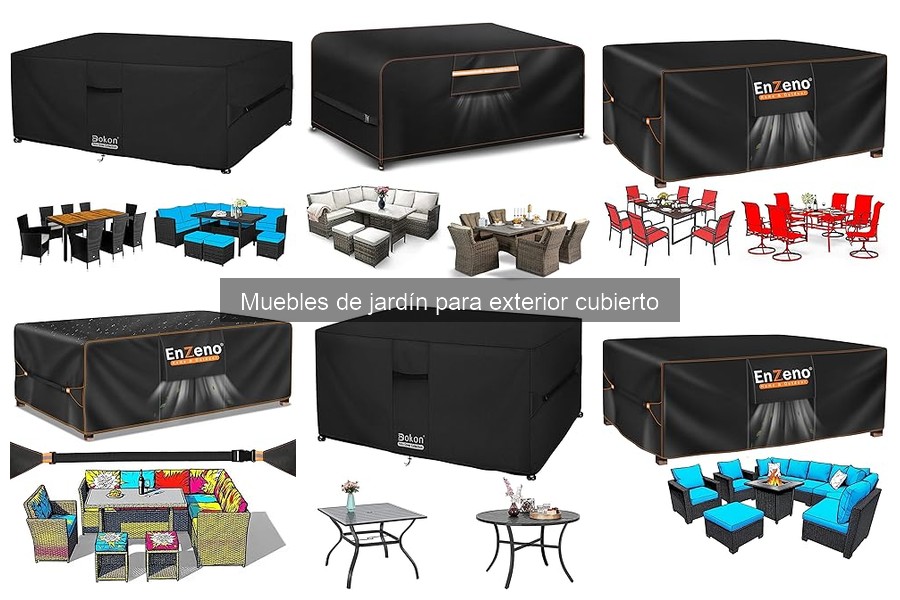 Mejores muebles de jardín para espacios pequeños cubiertos