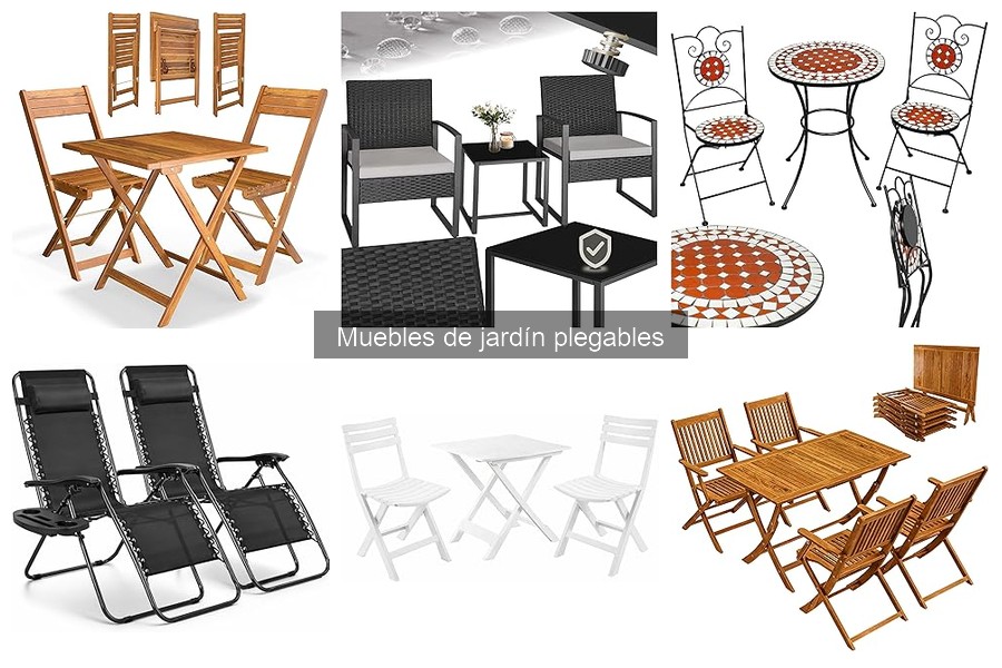 Mejores muebles de jardín plegables para espacios pequeños