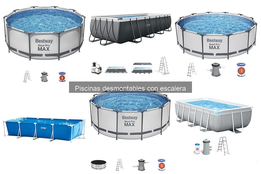 Mejores piscinas desmontables con escalera: comparativa 2023