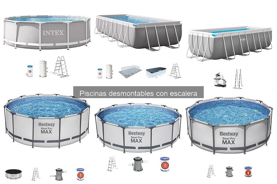 Mejores piscinas desmontables con escalera para familias