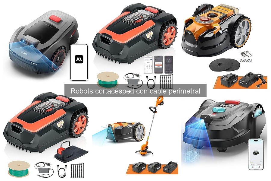 Mejores robots cortacésped con cable para jardines grandes