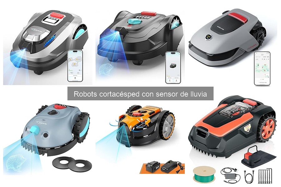 Mejores robots cortacésped con sensor de lluvia para jardines pequeños