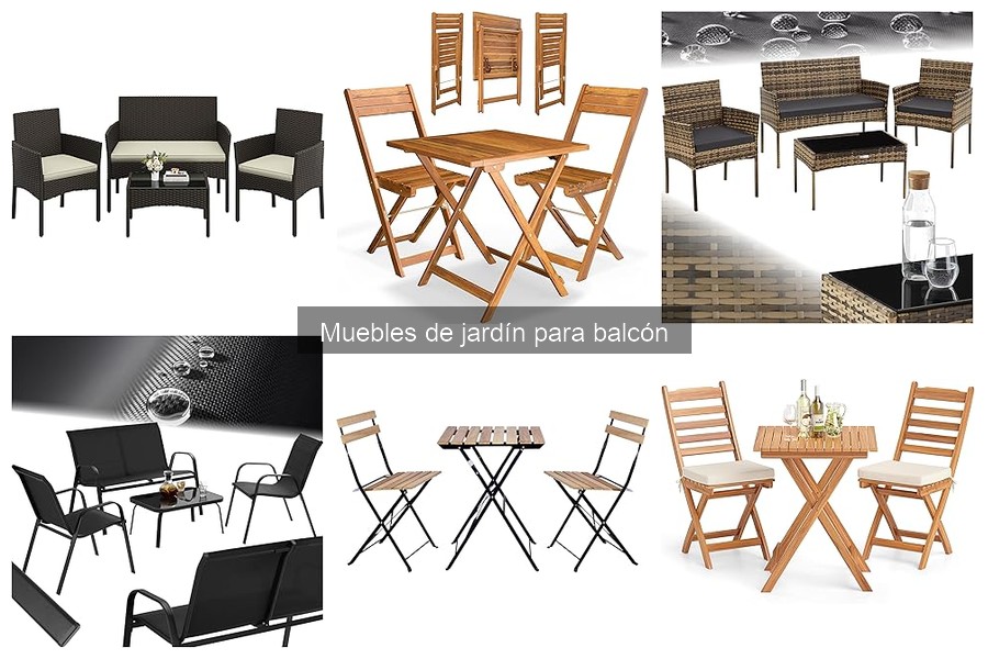 Mejores tiendas para comprar muebles de jardín para balcón