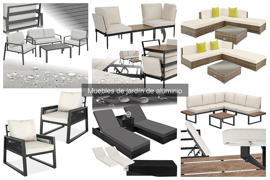 Muebles de Jardín de Aluminio Resistentes a la Corrosión