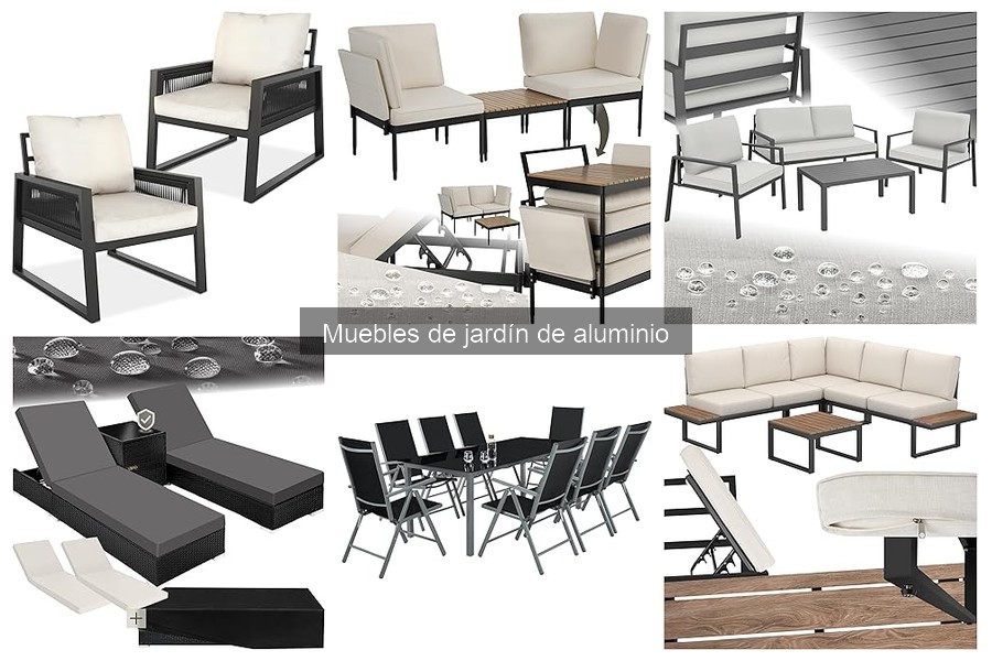 Muebles de jardín de aluminio vs. madera y resina: diferencias clave