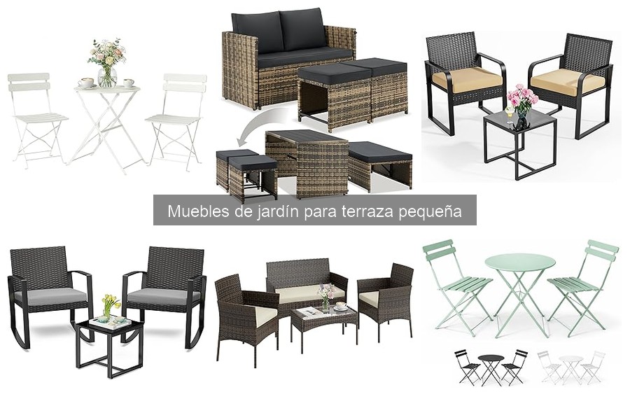 Muebles de jardín ideales para terrazas pequeñas
