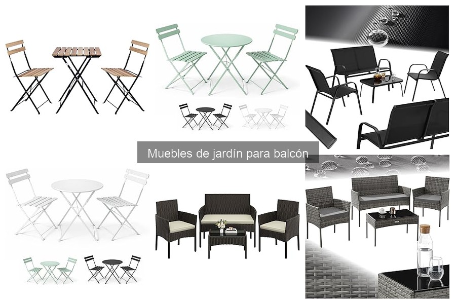 Muebles de jardín versátiles para balcón: opciones útiles