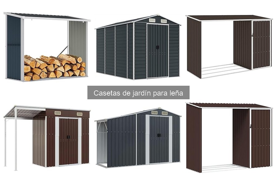 Opiniones de usuarios sobre casetas de jardín para leña