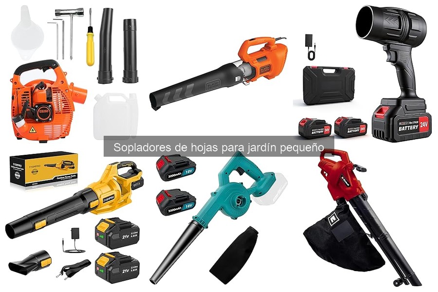 Potencia ideal para sopladores de hojas pequeños en el jardín
