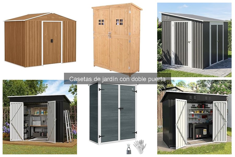 Precios promedio de casetas de jardín con doble puerta