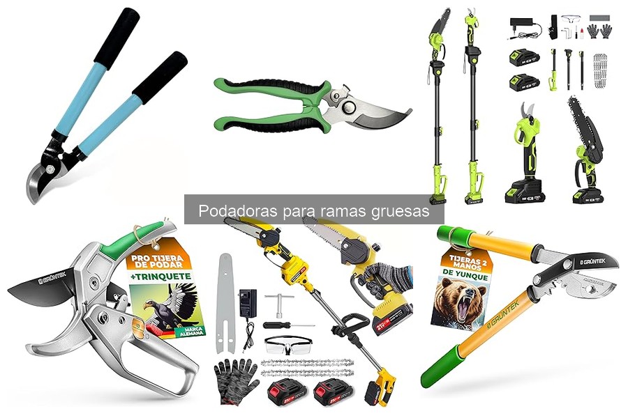 Problemas comunes al usar podadoras para ramas gruesas