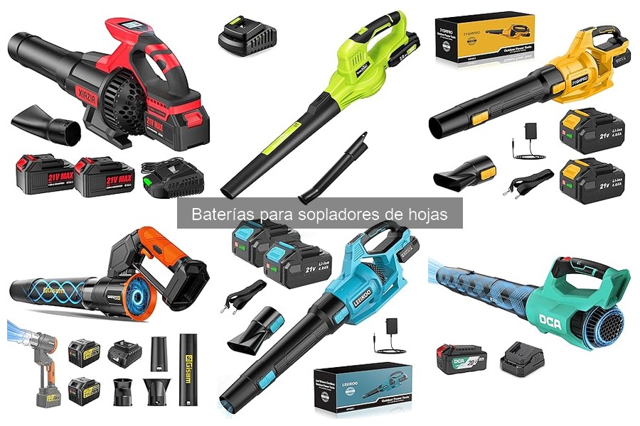 Problemas comunes con baterías de sopladores de hojas