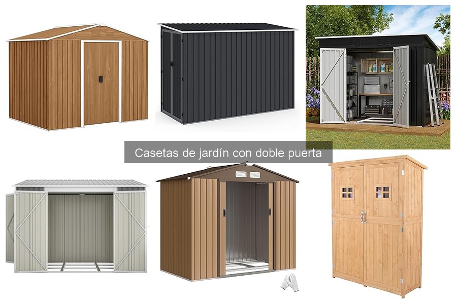 Problemas comunes y soluciones para casetas de jardín con doble puerta