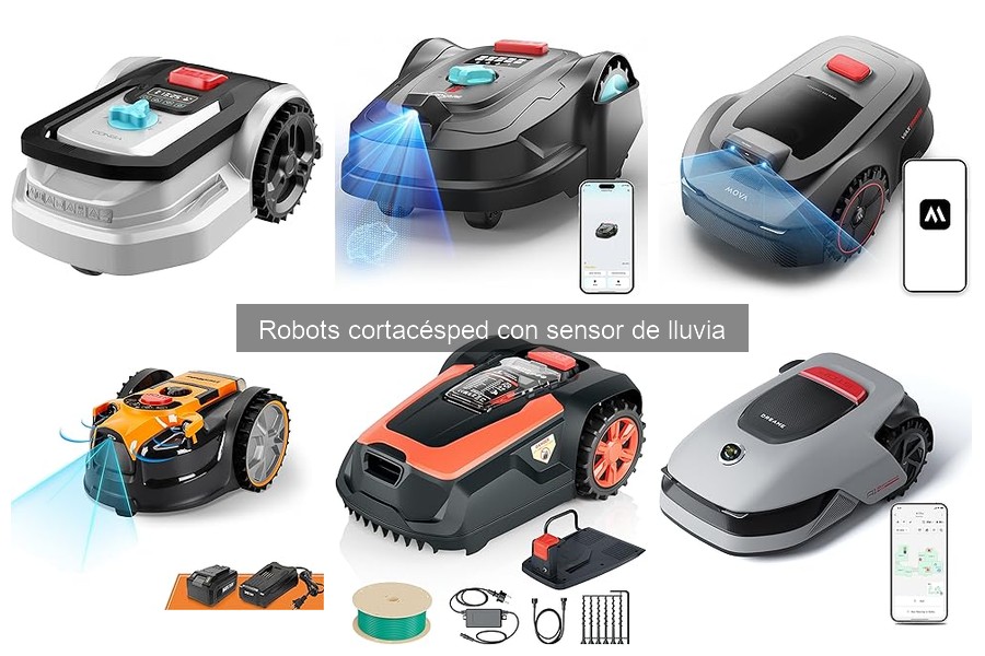 ¿Qué es un robot cortacésped con sensor de lluvia?