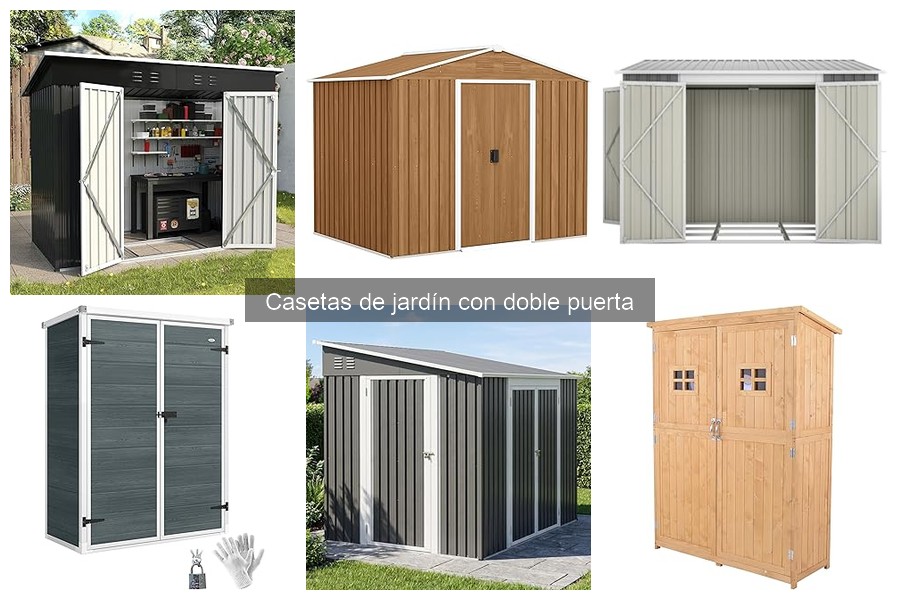 Qué son las casetas de jardín con doble puerta