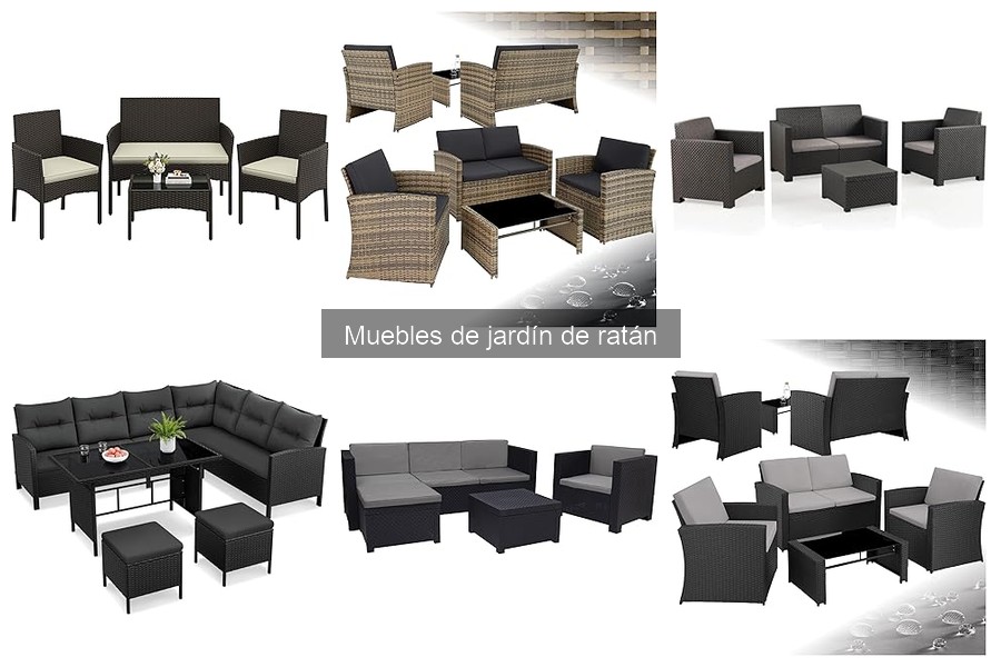 ¿Qué son los muebles de jardín de ratán? Características y más