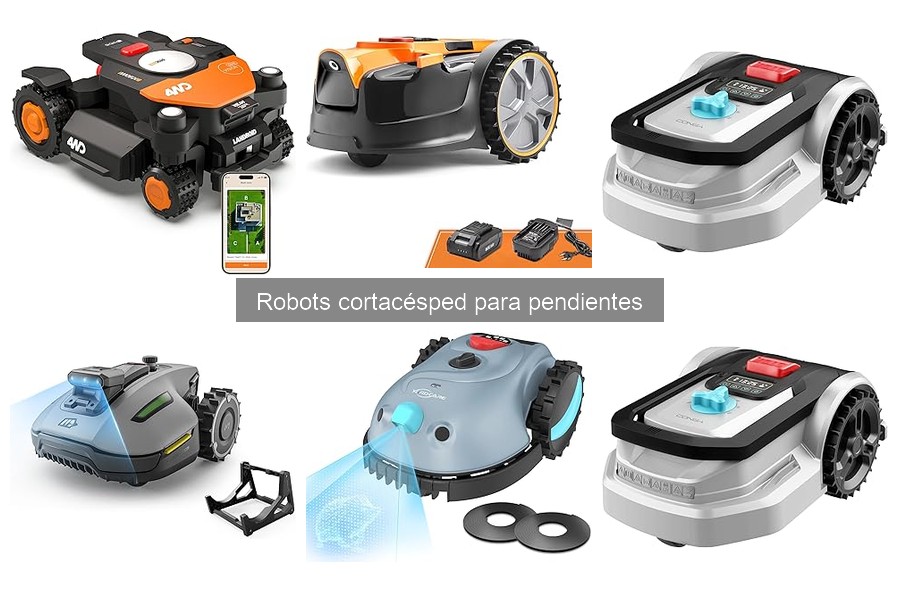 ¿Qué son los robots cortacésped para pendientes?