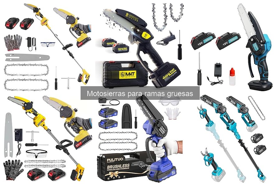 Requisitos de seguridad al usar motosierras para ramas gruesas