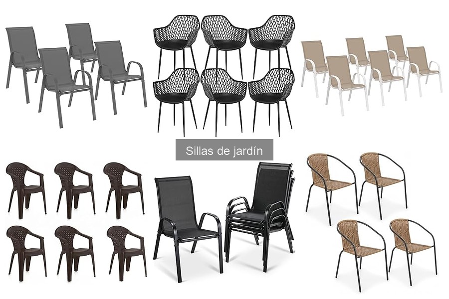 Sillas de jardín cómodas para largas horas de uso