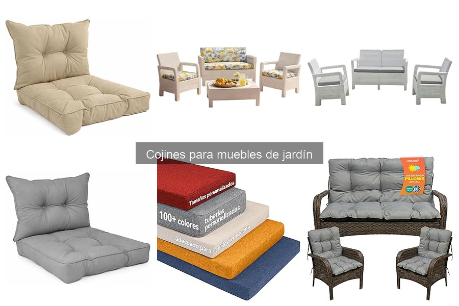 ¿Son lavables los cojines para muebles de jardín?