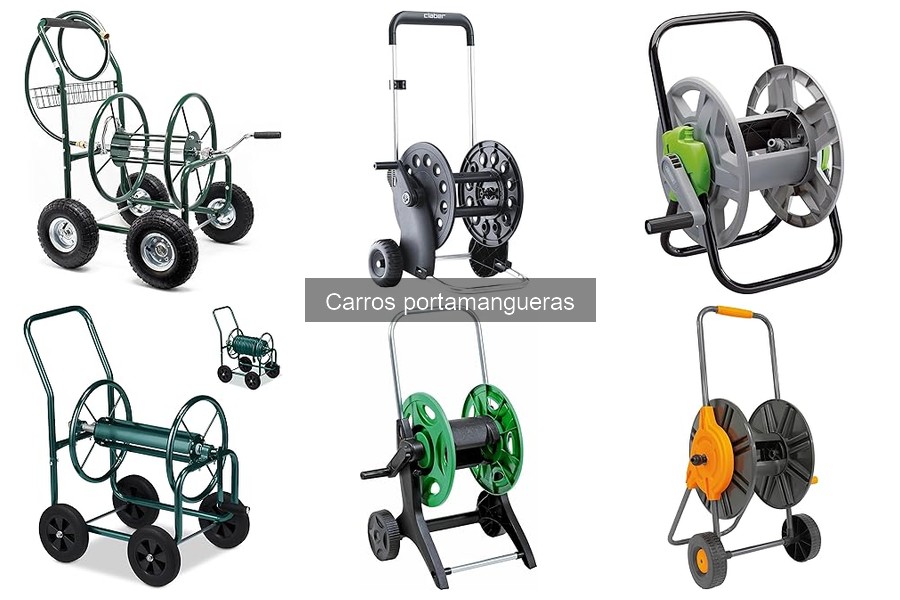Tipos de carros portamangueras: Manuales, automáticos y más