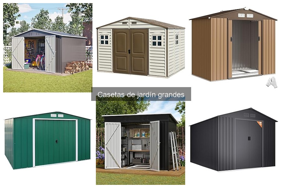 Tipos de Casetas de Jardín Grandes: Madera, Metal y Más