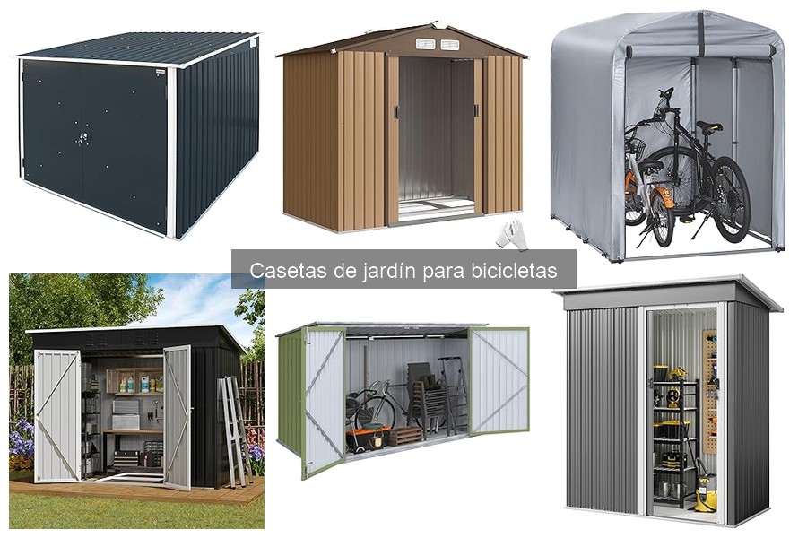 Tipos de casetas de jardín para bicicletas: comparativa y guía